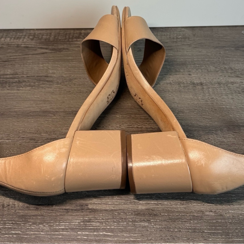 Bernardo Belinda Tan Block Heel Sandals with Ankle Strap size 8.5 $198 - Picture 9 of 11